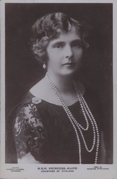 HKH Prinsessen Alice (s/h foto) af English Photographer