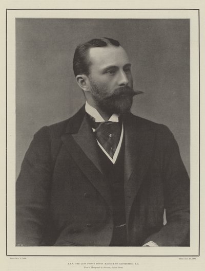 HKH afdøde Prins Henry Maurice af Battenberg, KG af English Photographer