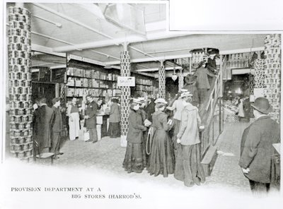 Harrods Provision Department, ca. 1901 af English Photographer