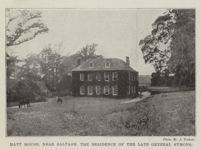 Hatt House, nær Saltash, bolig for afdøde general Symons af English Photographer