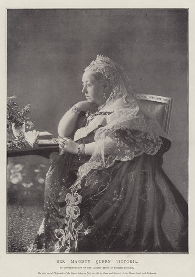 Hendes Majestæt Dronning Victoria af English Photographer
