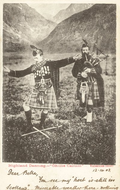 Højlandsdans - "Ghillie Callum" (s/h-foto) af English Photographer