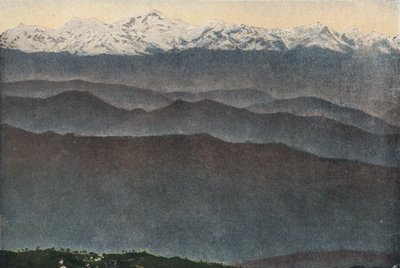 Himalaya-bjergene (farvet foto) af English Photographer
