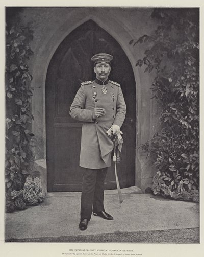 Hans kejserlige majestæt Wilhelm II, tysk kejser af English Photographer