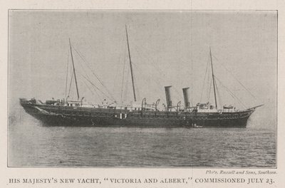 His Majestys New Yacht, Victoria og Albert, taget i brug den 23. juli af English Photographer