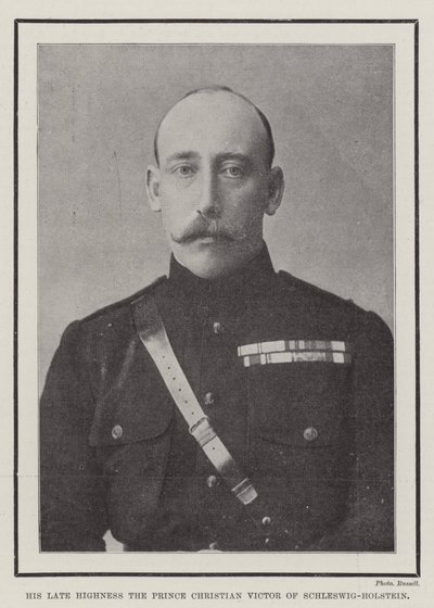 Hans afdøde Højhed Prins Christian Victor af Slesvig-Holsten af English Photographer
