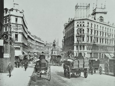 Holborn Circus, City of London, 1890 af English Photographer