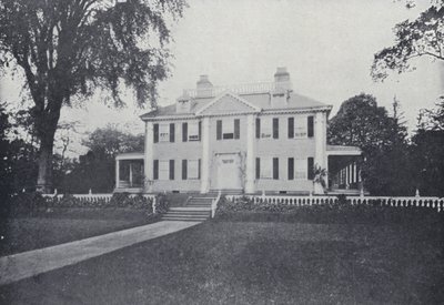 Hjem til Henry Wadsworth Longfellow, Cambridge, Massachusetts (s/h-billede) af English Photographer