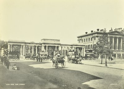Hyde Park Corner, Westminster LB: ser mod nord, 1896 af English Photographer