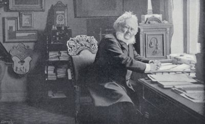 Ibsen i sit studie (s/h foto) af English Photographer
