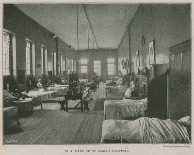 På en afdeling på St Marys Hospital, London af English Photographer
