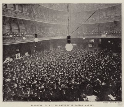 Indvielse af Manchester Cotton Market af English Photographer