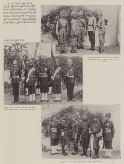 indiske tropper i Kina af English Photographer