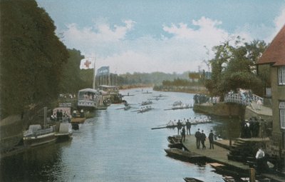 Isis, fra Folly Bridge i Eights Week af English Photographer