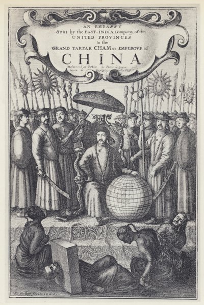 J Nieuhof, en ambassade sendt af East India Company til Kina, Tr J Ogilby 1673 (s/h foto) af English Photographer