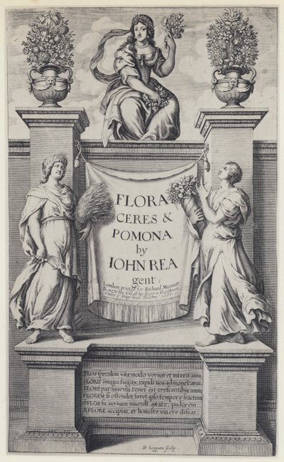 J Rea, Flora, Ceres og Pomona, R Marriott 1665 (s/h-billede) af English Photographer