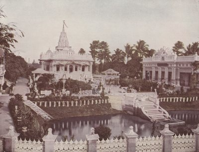 Jain Temple, Calcutta (farvet foto) af English Photographer