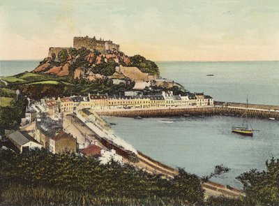 Jersey: Mount Orgueil Castle (farvet foto) af English Photographer