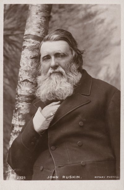 John Ruskin (1819-1900), engelsk forfatter, kunstkritiker, kunstner og socialtænker af English Photographer