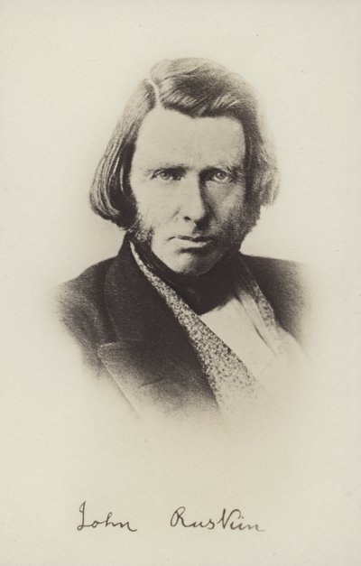 John Ruskin (1819-1900), engelsk forfatter, kunstkritiker, kunstner og socialtænker af English Photographer