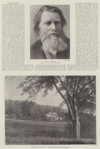 John Ruskin af English Photographer