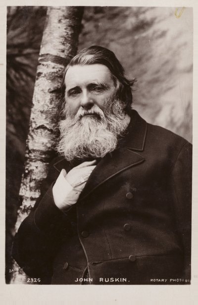 John Ruskin, engelsk forfatter, kunstkritiker, kunstner og socialtænker af English Photographer