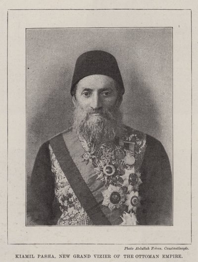 Kiamil Pasha, ny storvesir fra det osmanniske rige af English Photographer