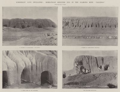 Kimberley Cave Dwellings, bombesikre shelters gravet i Diamond Mine Tailings af English Photographer