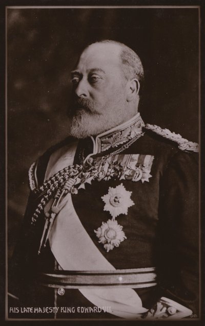 Kong Edward VII (s/h-foto) af English Photographer