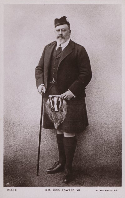 Kong Edward VII (s/h-foto) af English Photographer
