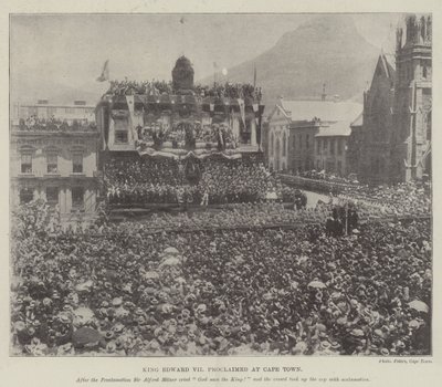 Kong Edward VII udråbt i Cape Town af English Photographer