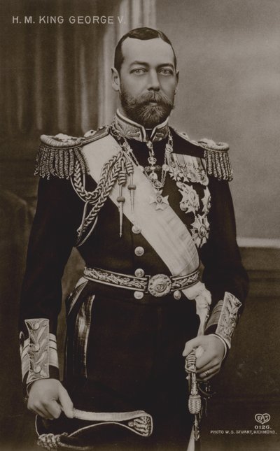 Kong George V (s/h-billede) af English Photographer