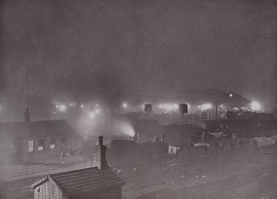 Kings Cross Goods Yard om natten af English Photographer