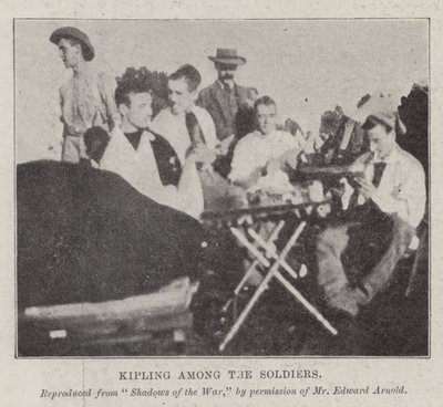 Kipling blandt soldaterne af English Photographer