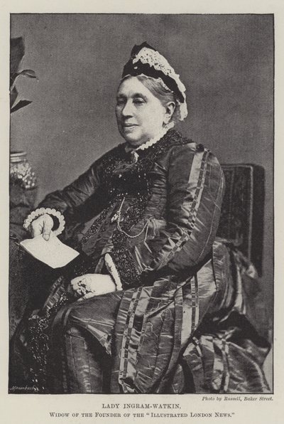 Lady Ingram-Watkin, enke efter grundlæggeren af Illustrated London News af English Photographer