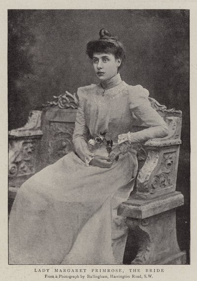 Lady Margaret Primrose, bruden af English Photographer