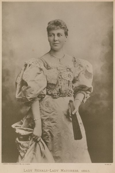 Lady Renals - Lady Borgmesterinde, 1894-95 af English Photographer