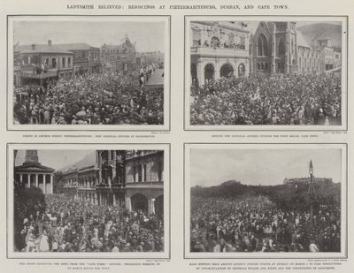 Ladysmith lettet, glædes ved Pietermaritzburg, Durban og Cape Town af English Photographer