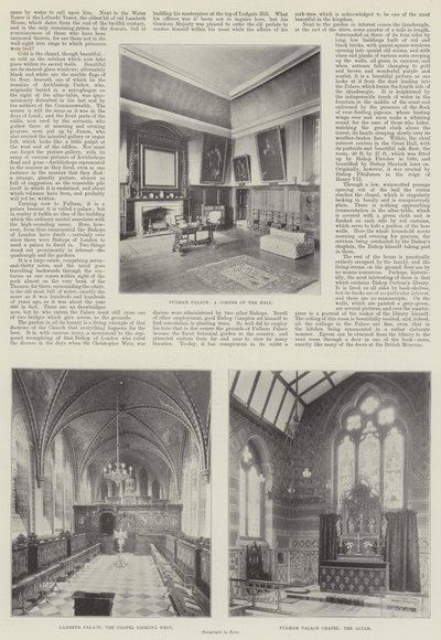 Lambeth og Fulham Palaces af English Photographer
