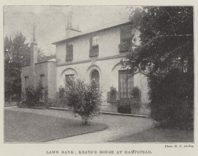 Lawn Bank, Keatss House i Hampstead af English Photographer