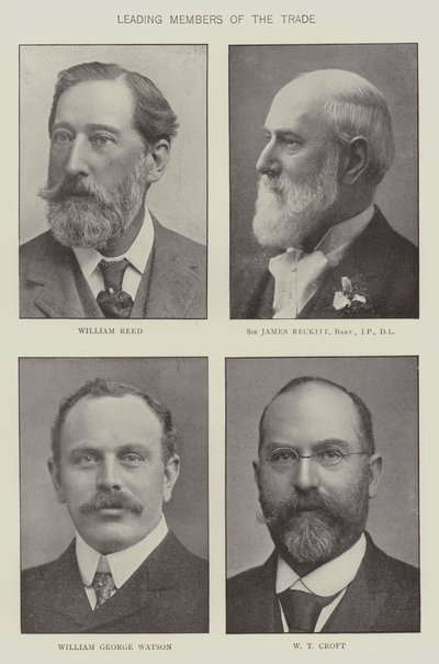 Ledende medlemmer af købmandsbranchen (s/h foto) af English Photographer