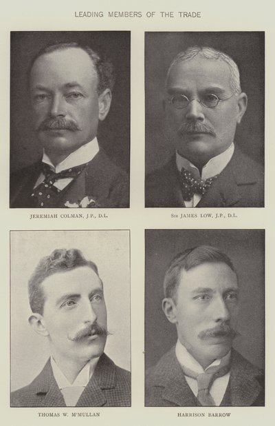 Ledende medlemmer af købmandsbranchen (s/h foto) af English Photographer