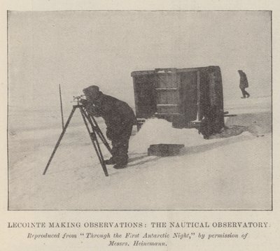Lecointe gør observationer, det nautiske observatorium af English Photographer