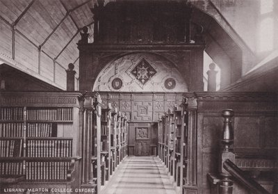 Bibliotek Merton College Oxford af English Photographer