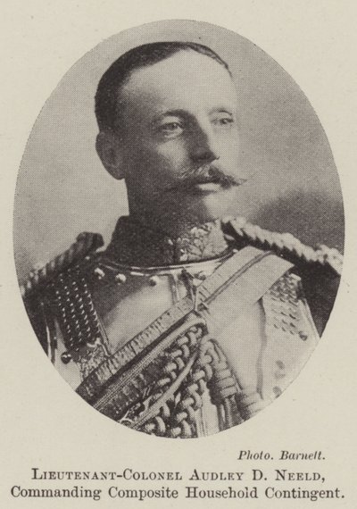 Oberstløjtnant Audley D Neeld, kommanderende for Composite Household Contingent af English Photographer