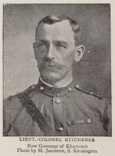 Oberstløjtnant Kitchener af English Photographer