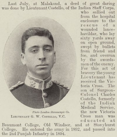 Løjtnant G W Costello, VC af English Photographer