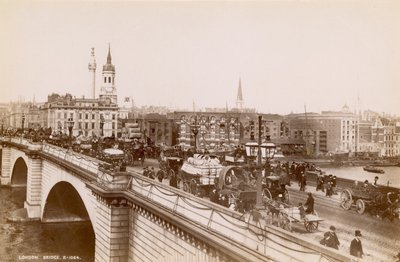 London Bridge, slutningen af det 19. århundrede af English Photographer