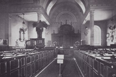 London City Churches: St Mary-at-Hill (s/h-billede) af English Photographer
