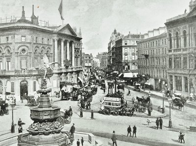 London Pavilion, Piccadilly Circus, Westminster LB: kigger mod øst, 1896 af English Photographer